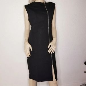 Black Women's Dress Stretchy size 1X, 2X, & 3X Zip Sleeveless